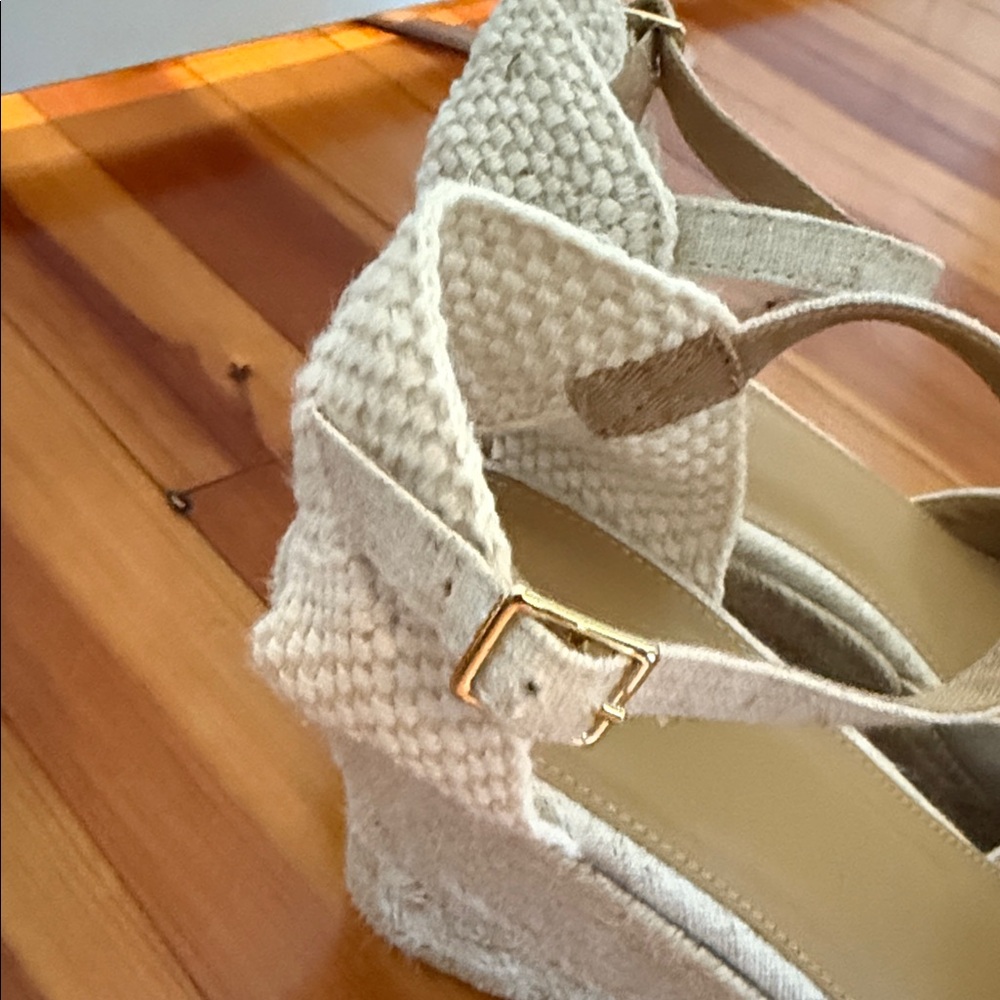 J. Crew Women's Tan Espadrille Wedges - Picture 3 of 8